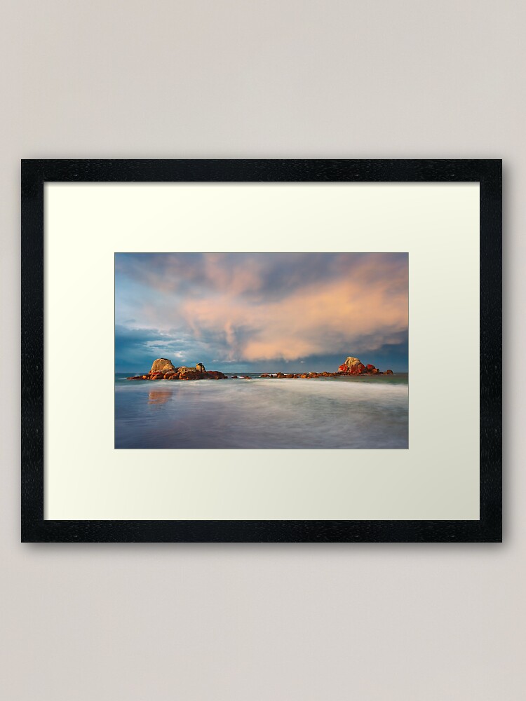 Thumbnail 1 of 7, Framed Art Print, Picnic Rocks, Eddystone Pt, Tasmania designed and sold by Chockstone.