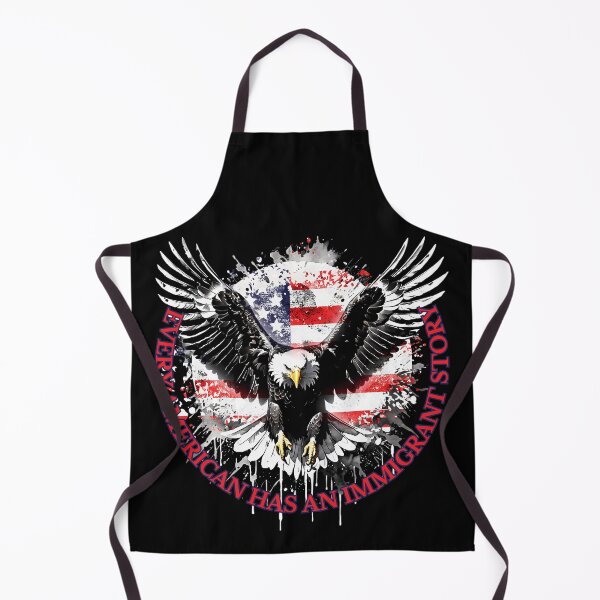 Item preview, Pro Immigration USA Flag Eagle designed and sold by KateLeap.