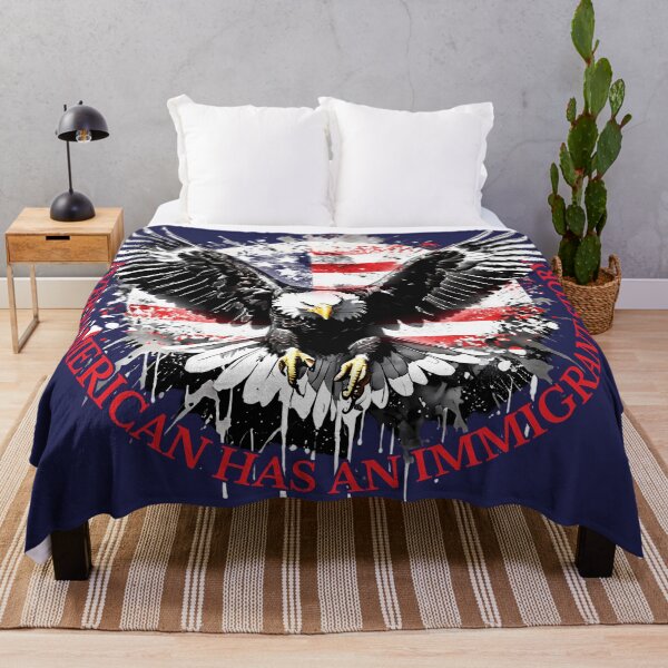 Item preview, Pro Immigration USA Flag Eagle designed and sold by KateLeap.