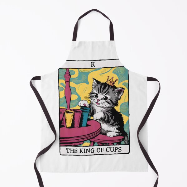 Item preview, "The King of Cups" Tarot Card | Mischievous Cat & Playful Chaos designed and sold by MillennialVibe.