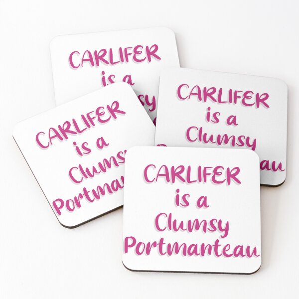 Item preview, Carlifer is a clumsy portmanteau Comedy Bang Bang sticker designed and sold by DicedTomatoes.