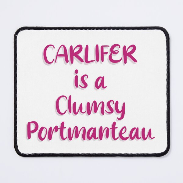Item preview, Carlifer is a clumsy portmanteau Comedy Bang Bang sticker designed and sold by DicedTomatoes.