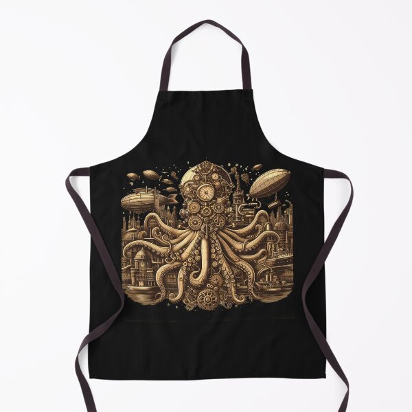 Item preview, Steampunk Octopus: A Whimsical Journey Through Industrial Depths designed and sold by zoughlal.