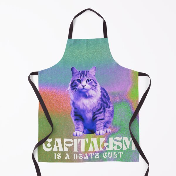 Item preview, Capitalism is A Death Cult | Cute Cat Remix designed and sold by AnimaliaStar.