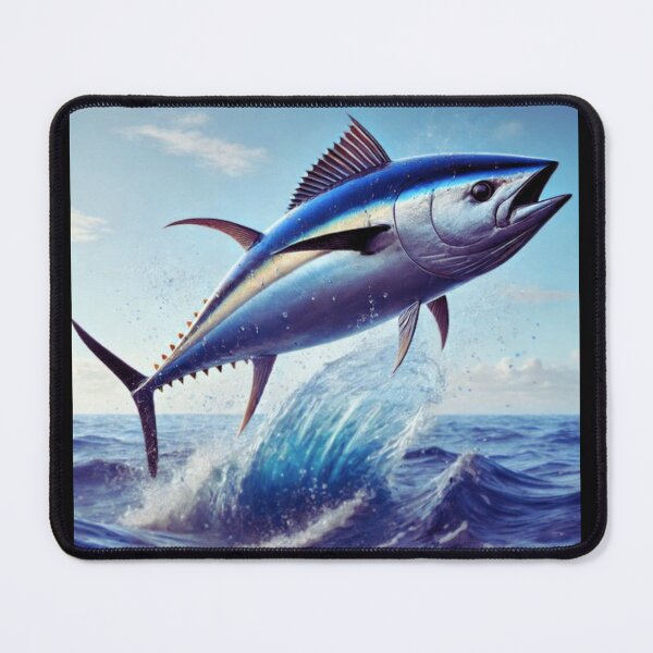 Item preview, Bluefin Tuna Jumping in Ocean designed and sold by BackgroundND.