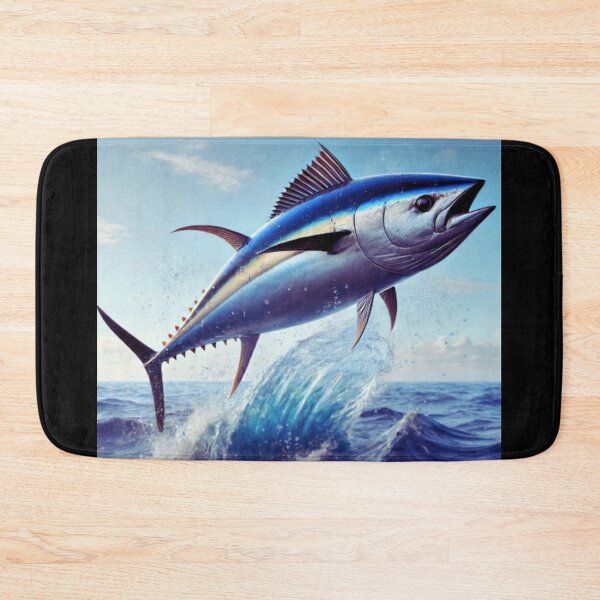 Item preview, Bluefin Tuna Jumping in Ocean designed and sold by BackgroundND.