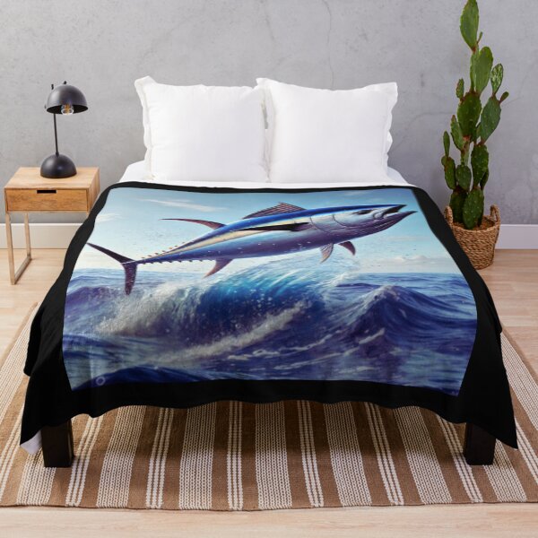 Item preview, Bluefin Tuna Jumping in Ocean designed and sold by BackgroundND.