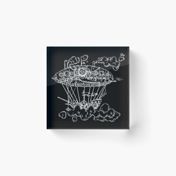 Item preview, Hand Drawn Steampunk Air Ship designed and sold by Estalon.