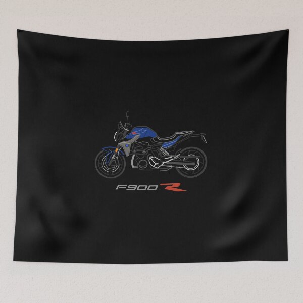 Artikelvorschau, Motorrad 900 R blau entworfen und verkauft von Dress2Drive.