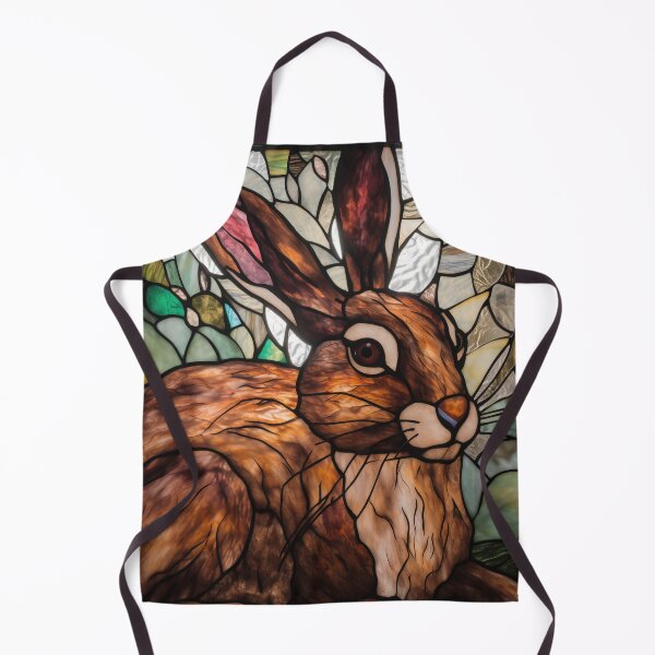 Item preview, Jackrabbit in Stained Glass designed and sold by RedHandedOD.