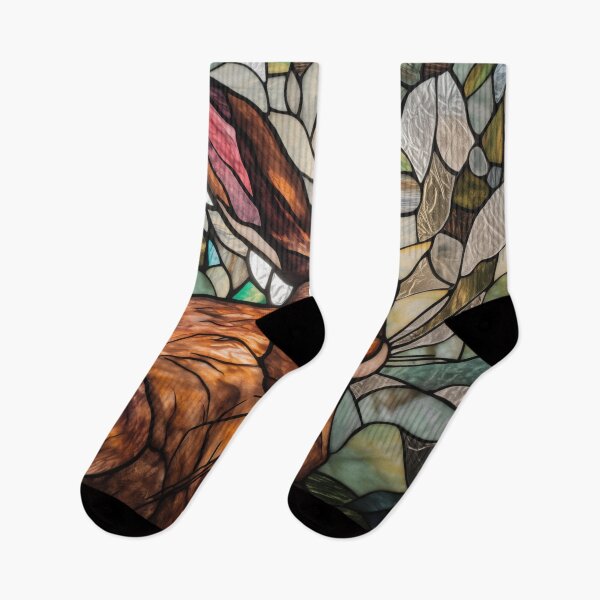 Item preview, Jackrabbit in Stained Glass designed and sold by RedHandedOD.