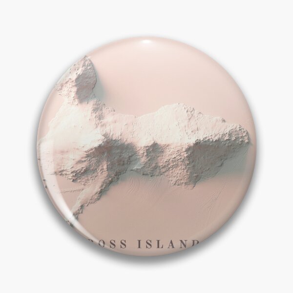 Item preview, Ross Island, Antarctica, Shaded Relief Map 3D digitally rendered designed and sold by ThinkAboutMaps.