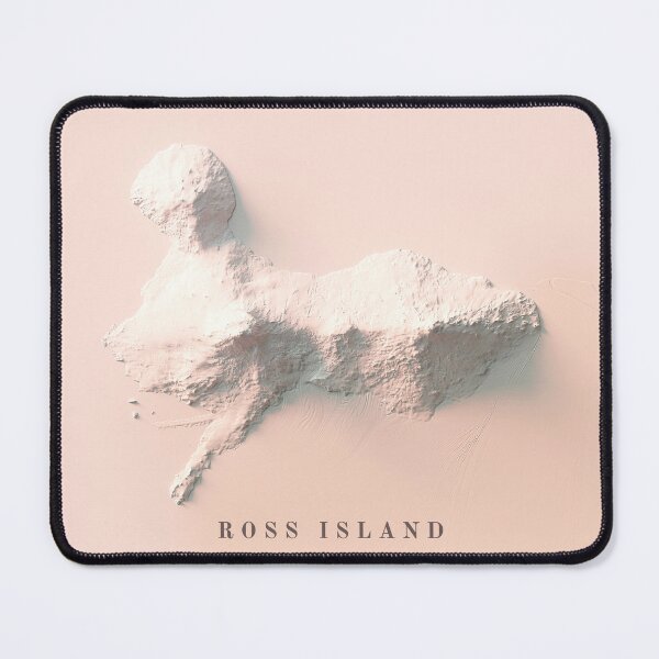 Item preview, Ross Island, Antarctica, Shaded Relief Map 3D digitally rendered designed and sold by ThinkAboutMaps.