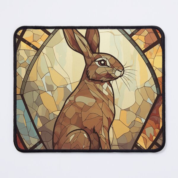 Item preview, Rabbit in Stained Glass designed and sold by RedHandedOD.