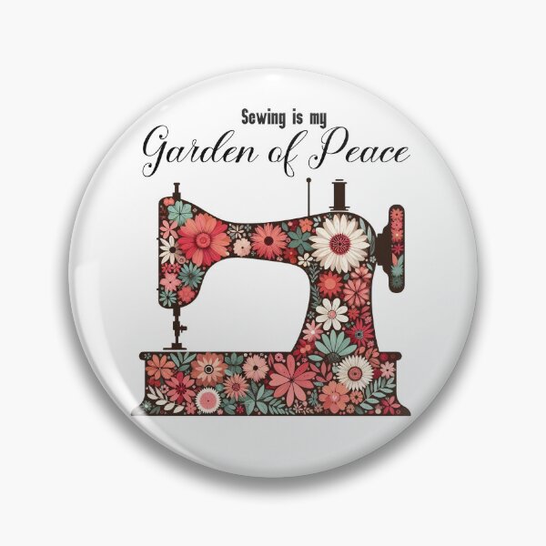 Item preview, Sewing machine & Flowers Seamstress Gift designed and sold by EwaVerse.