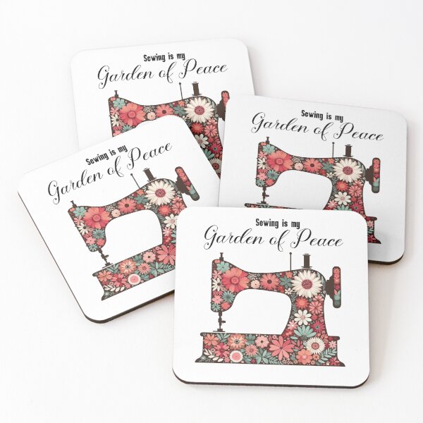 Item preview, Sewing machine & Flowers Seamstress Gift designed and sold by EwaVerse.