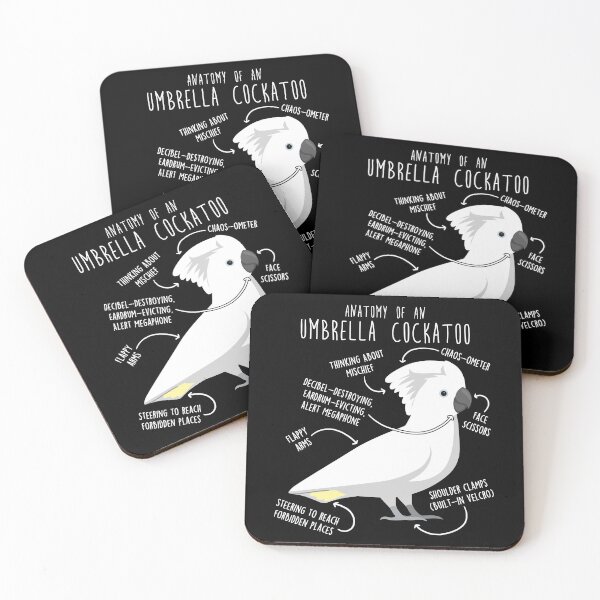 Item preview, Umbrella Cockatoo Parrot Anatomy designed and sold by Clara Hollins.