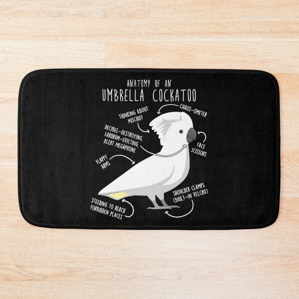 Item preview, Umbrella Cockatoo Parrot Anatomy designed and sold by Clara Hollins.