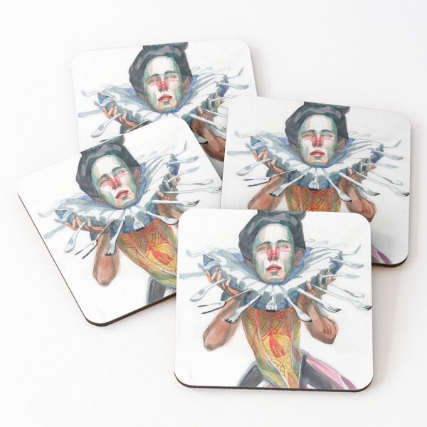 Item preview, Lady with tableware  designed and sold by TerezaAndFranz.