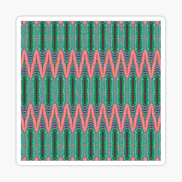 CHRYSLER BUILDING - Neon Pink & Green Sticker