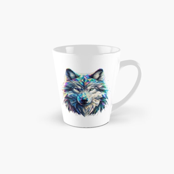 Item preview, Neon Geometric Wolf – Stunning Polygonal Animal Art designed and sold by PetstyleLover.