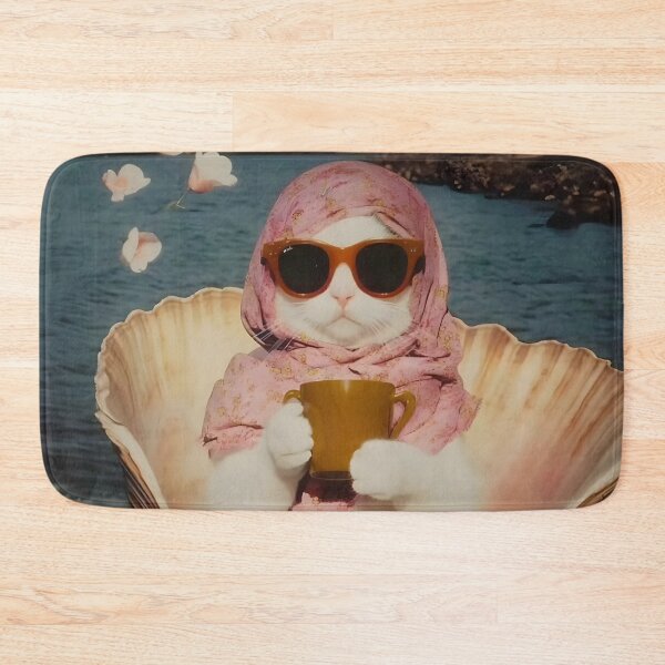 Item preview, Demure cat with glasses  designed and sold by FigmaCreations.