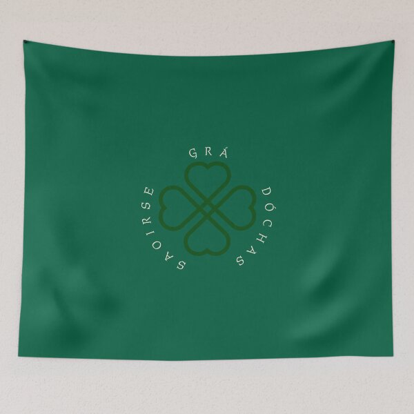 Item preview, Grá, Dóchas, Saoirse — Love, Hope, Freedom designed and sold by ThreeleafTees.