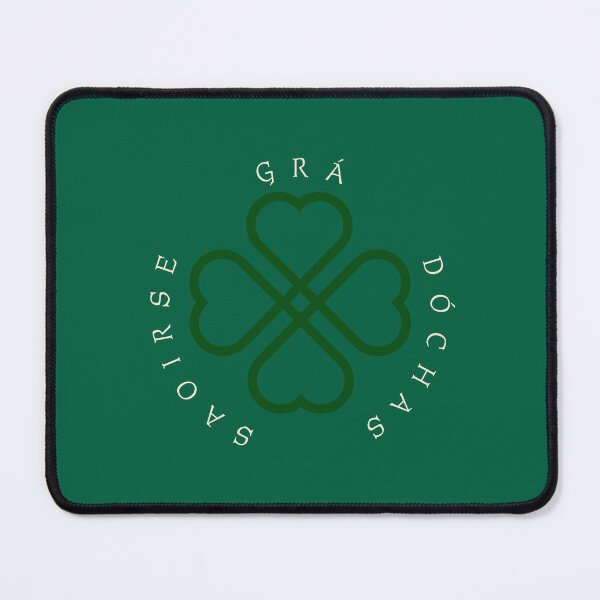 Item preview, Grá, Dóchas, Saoirse — Love, Hope, Freedom designed and sold by ThreeleafTees.