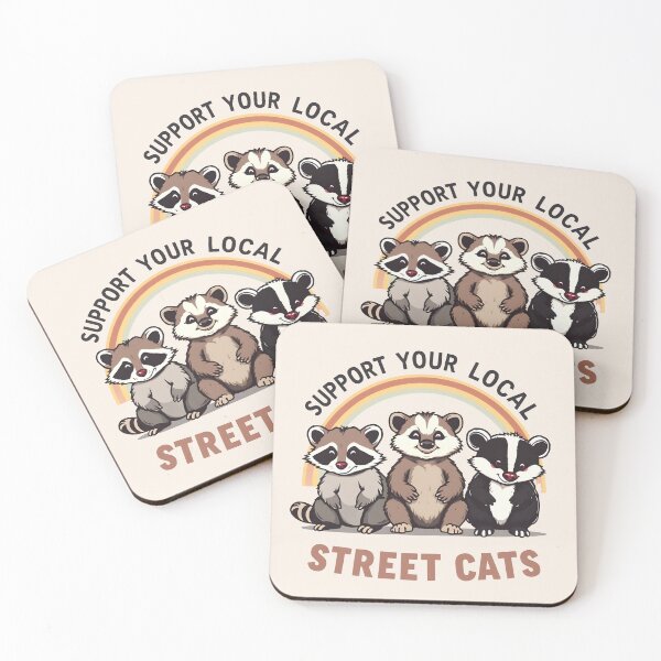 Item preview, Trash Panda & Friends - Support Street Cats designed and sold by WAUZ.