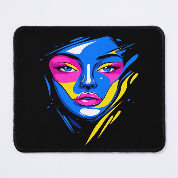 Item preview, Vibrant Abstract Pop Art Face designed and sold by Taans-Creation.