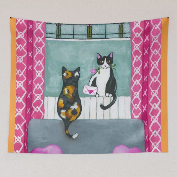Item preview, The Valentine Visitor designed and sold by KilkennyCat Art.
