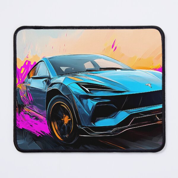 Item preview, Pop Art Tesla Crossover Concept – Innovation Meets Style designed and sold by AutoPopStudio.
