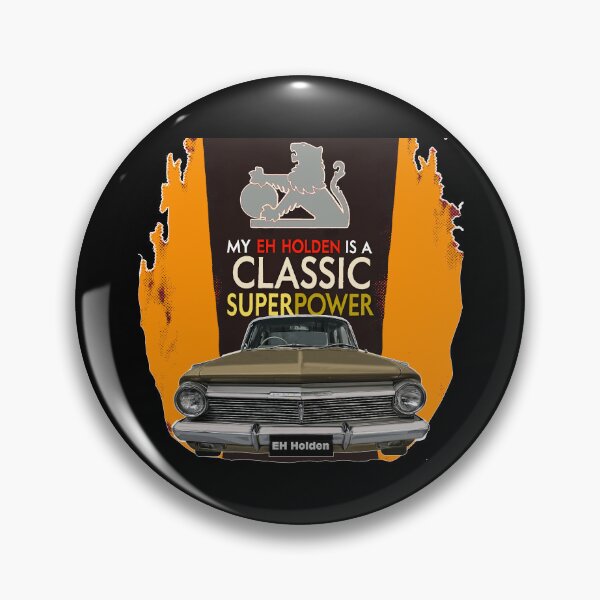 Item preview, Classic Gold Coloued EH Holden Sedan with Superpower Art designed and sold by Michael van der Hoorn.