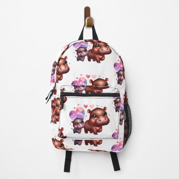 Item preview, Moodeng pygmy hippo and mom (white background) designed and sold by Ningodino.