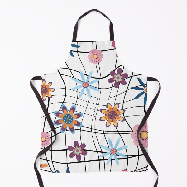 Item preview, Colorful flowers on the web designed and sold by RetroNibylander.