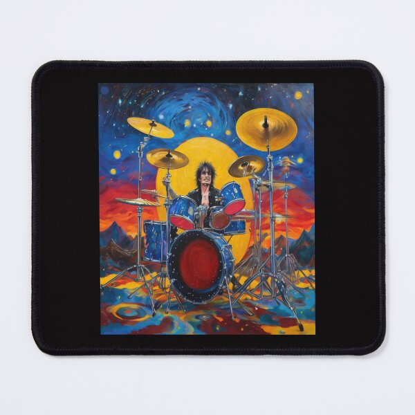 Item preview, "Rhythmic Cosmos: Tommy Lee's Stellar Drumming" designed and sold by Artisticanvas.