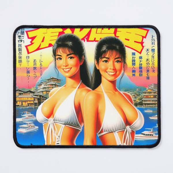 Item preview, Retro Oriental Beach Girls designed and sold by PulpVintage.