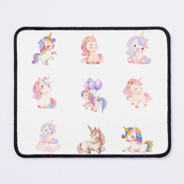 Item preview, Cute Watercolor Unicorns designed and sold by silviaol.