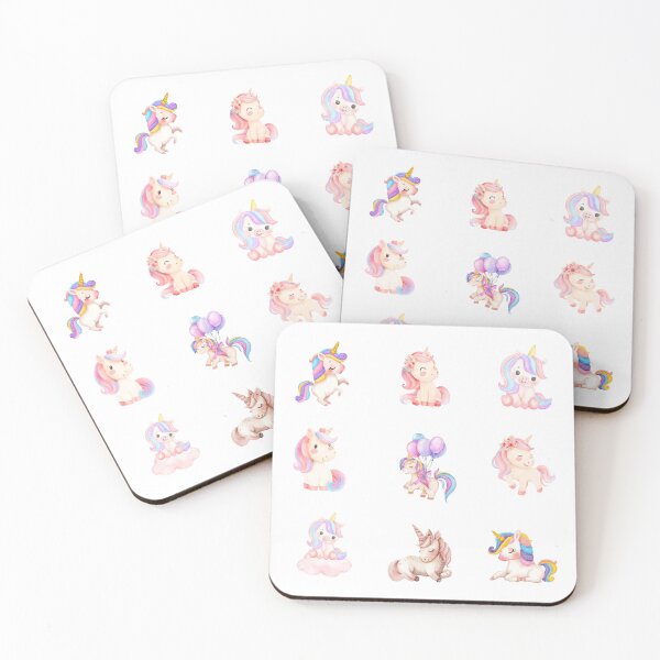 Item preview, Cute Watercolor Unicorns  designed and sold by silviaol.