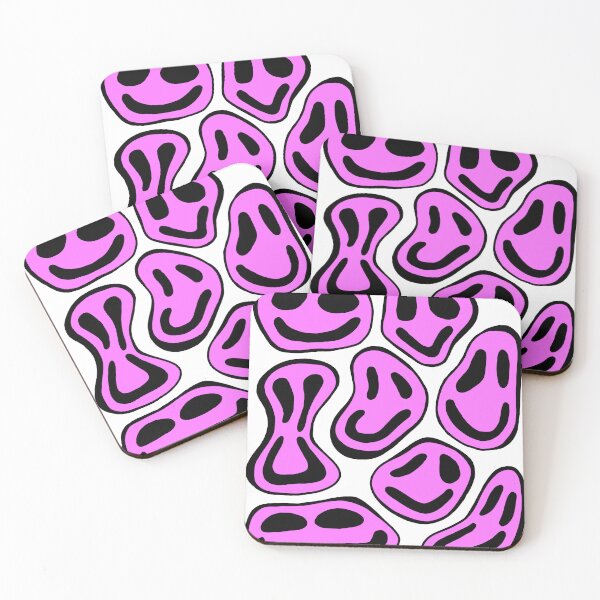 Item preview, Pink Squiggly Smilies designed and sold by chicksdoings.