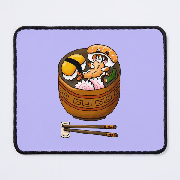 Item preview, Yum yum sushi cat designed and sold by Jelly Olive.