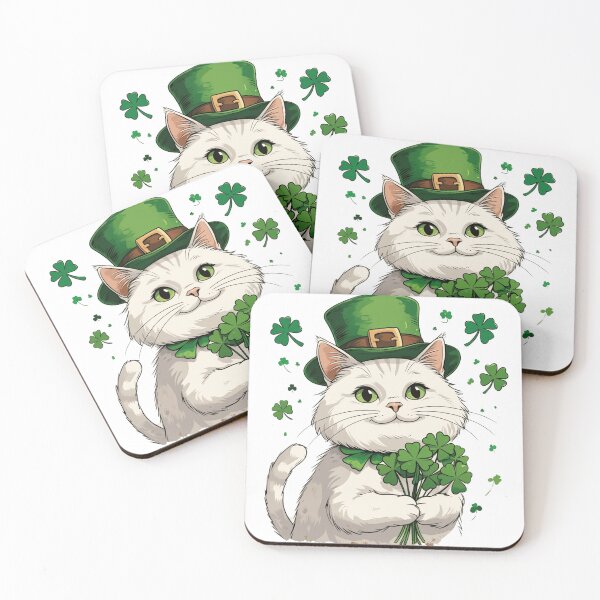 Item preview, Lucky Leprechaun Cat St. Patrick’s Day Cute Shamrock Design designed and sold by haitrieuic96.