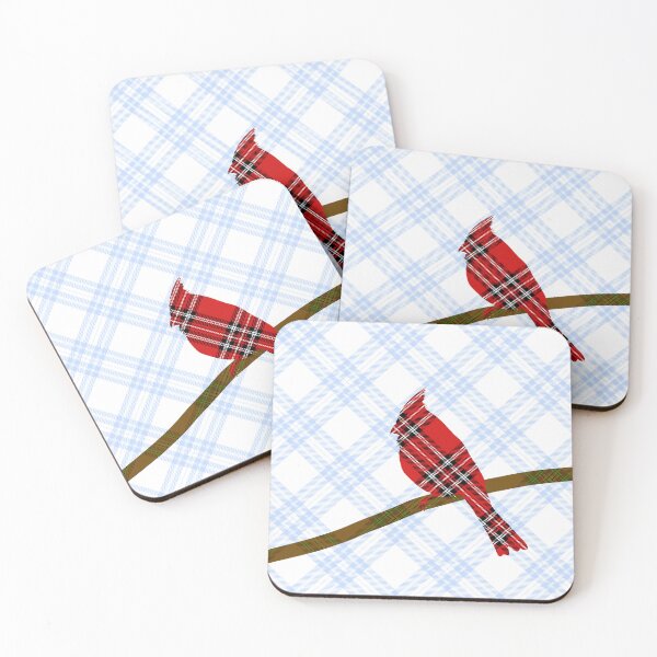 Item preview, Northern Cardinal Male Tartan Twill Plaid designed and sold by Chad K Art.