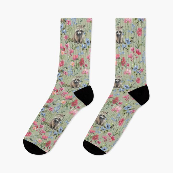 Item preview, Raccoon , flowers , wild , glamorous ,midnight ,animals ,deer ,dark ,valentines , romance ,dreams , floral ,rabbit ,baby ,elegant ,blooms ,wallpaper ,rose designed and sold by letsgow8th.