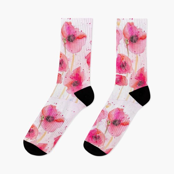 Item preview, Red Poppy Party Watercolor Painting designed and sold by Sarah  Rajkotwala.