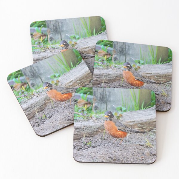 Item preview, American Robin In My Garden designed and sold by BackyardBirder.