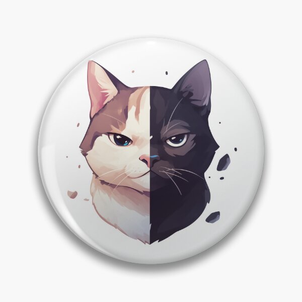Item preview, Jekyll & Hyde Kitty: The Dual Faces of Whiskers designed and sold by studio902.