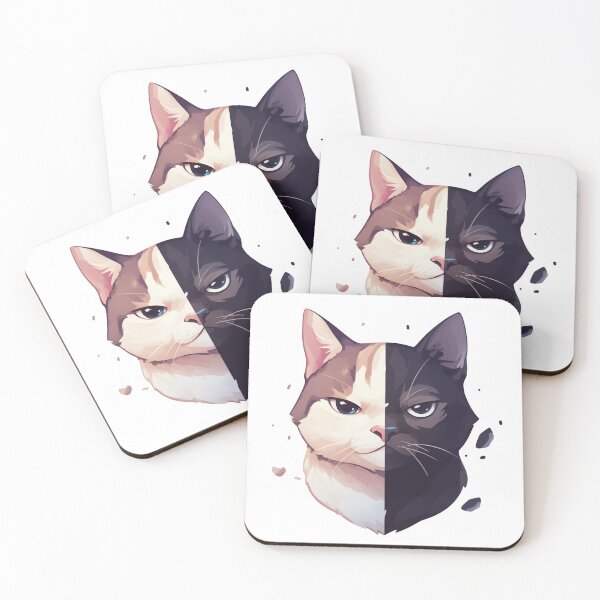 Item preview, Jekyll & Hyde Kitty: The Dual Faces of Whiskers designed and sold by studio902.