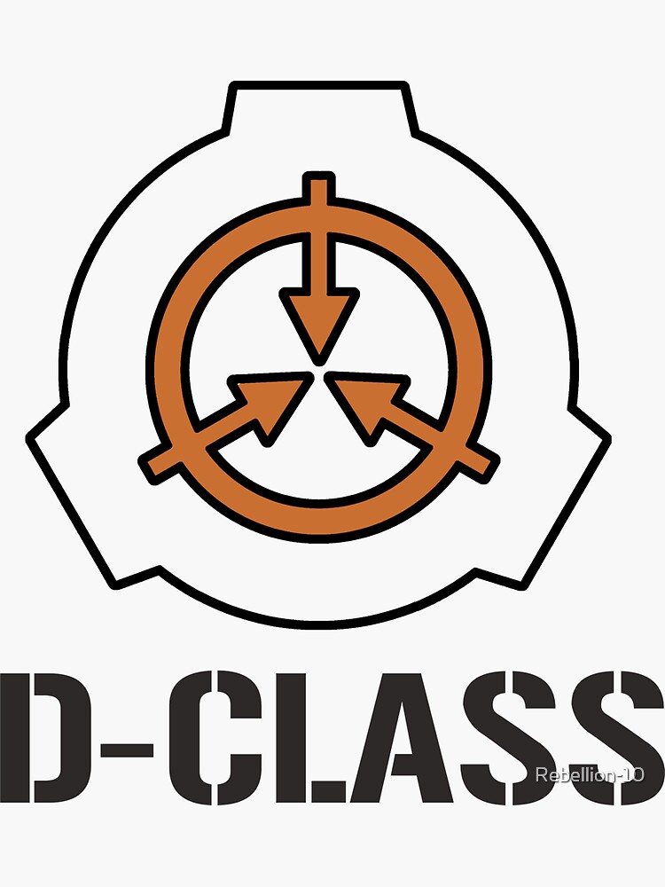 SCP Foundation: D-Class Sticker for Sale by Rebellion-10