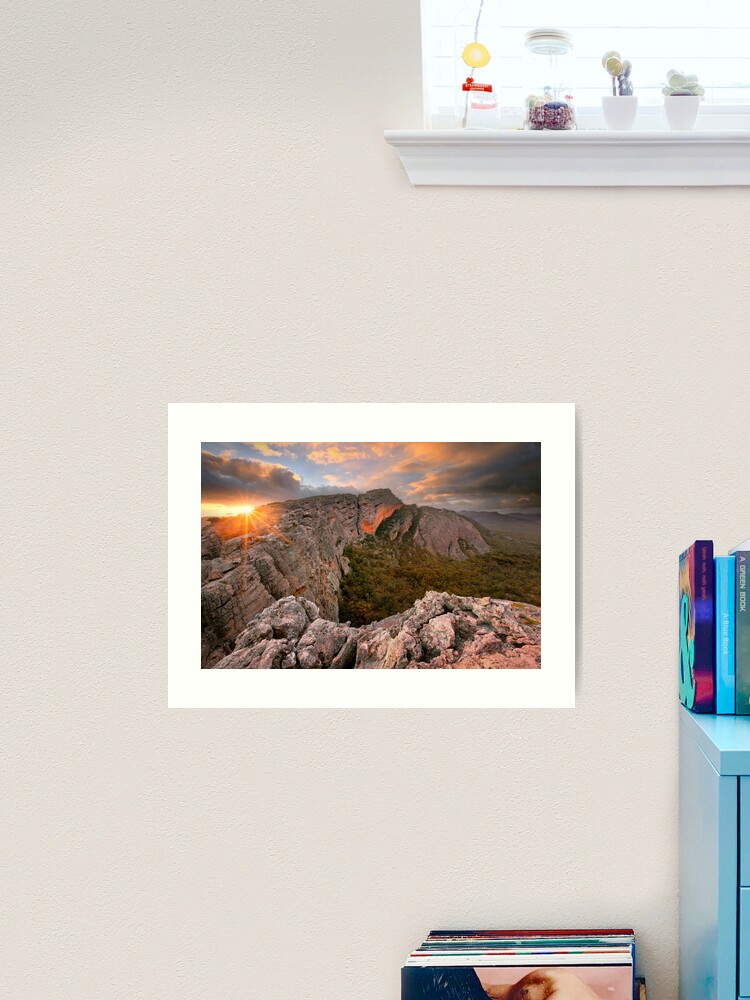 Thumbnail 2 of 3, Art Print, Mt Stapylton, Grampians, Victoria, Australia designed and sold by Chockstone.